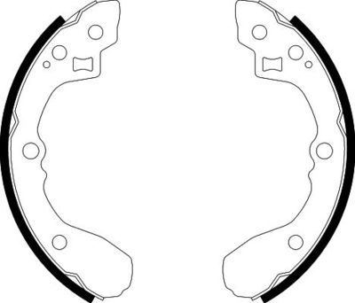 Brake Shoe Set HELLA PAGID 8DB 355 002-931