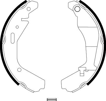 HELLA PAGID 8DB 355 002-951 Brake Shoe Set