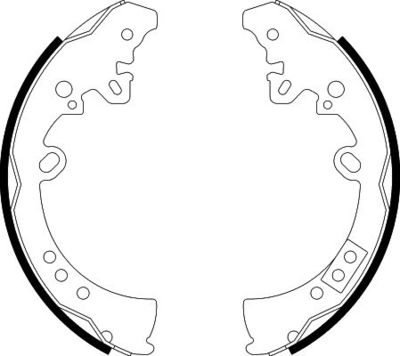 Brake Shoe Set HELLA PAGID 8DB 355 003-011