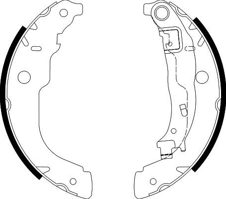 HELLA PAGID 8DB 355 003-031 Brake Shoe Set