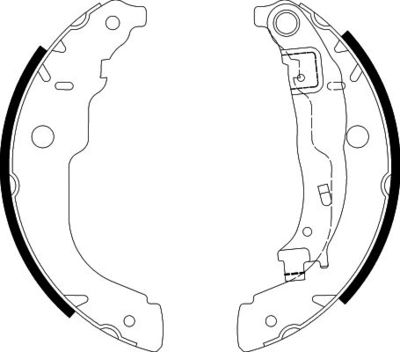 Brake Shoe Set HELLA PAGID 8DB 355 003-031