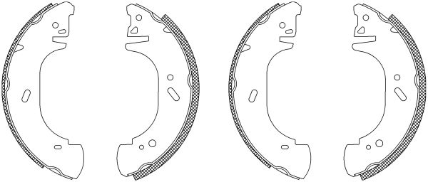 HELLA PAGID 8DB 355 003-221 Brake Shoe Set