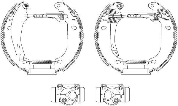 HELLA PAGID 8DB 355 003-761 Brake Shoe Set