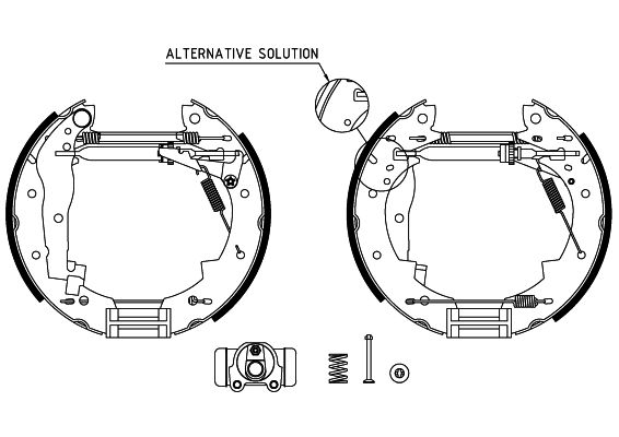 HELLA PAGID 8DB 355 004-251 Brake Shoe Set