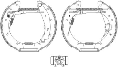 Brake Shoe Set HELLA PAGID 8DB 355 004-351