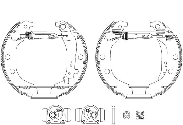 HELLA PAGID 8DB 355 004-371 Brake Shoe Set