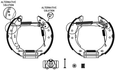 Brake Shoe Set HELLA PAGID 8DB 355 004-431