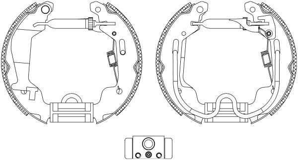 HELLA PAGID 8DB 355 004-781 Brake Shoe Set