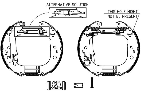 HELLA PAGID 8DB 355 004-871 Brake Shoe Set
