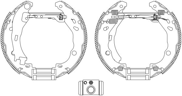 HELLA PAGID 8DB 355 004-921 Brake Shoe Set