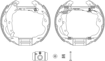 Brake Shoe Set HELLA PAGID 8DB 355 004-931