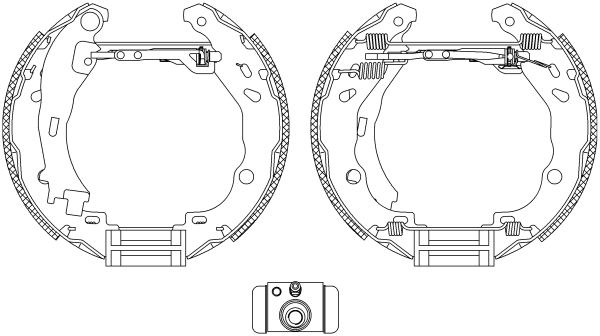HELLA PAGID 8DB 355 005-111 Brake Shoe Set