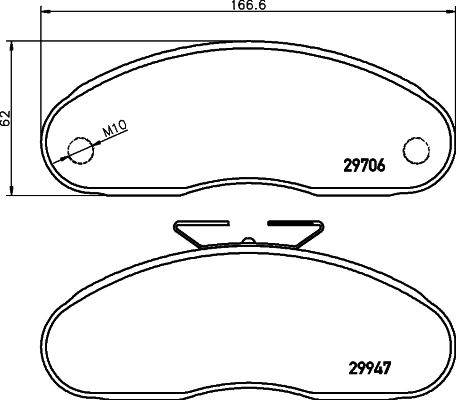 HELLA PAGID 8DB 355 005-321 Brake Pad Set, disc brake