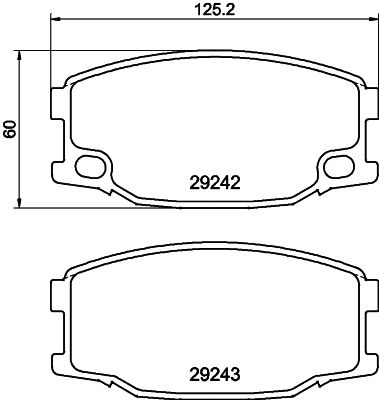 Brake Pad Set, disc brake HELLA PAGID 8DB 355 005-571