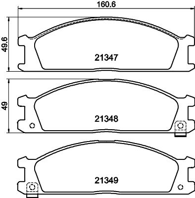 HELLA PAGID 8DB 355 005-651 Brake Pad Set, disc brake