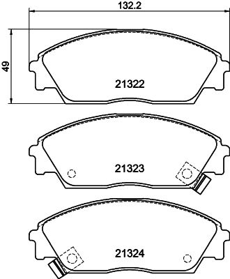 HELLA PAGID 8DB 355 005-661 Brake Pad Set, disc brake