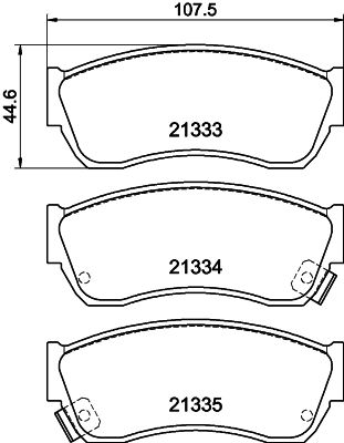 HELLA PAGID 8DB 355 005-711 Brake Pad Set, disc brake