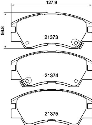 HELLA PAGID 8DB 355 005-781 Brake Pad Set, disc brake