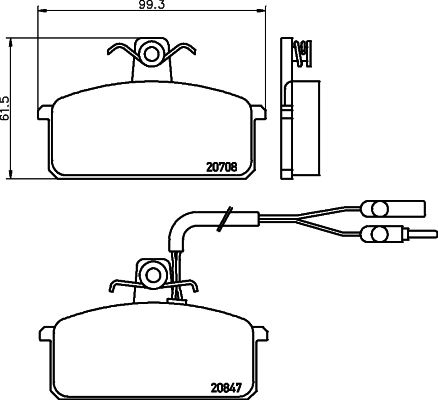 HELLA PAGID 8DB 355 005-981 Brake Pad Set, disc brake