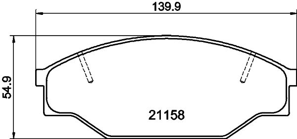 HELLA PAGID 8DB 355 006-121 Brake Pad Set, disc brake