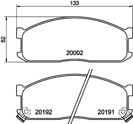 HELLA PAGID 8DB 355 006-211 Brake Pad Set, disc brake