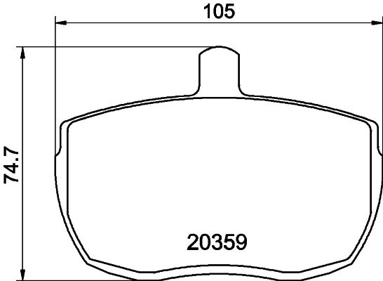 HELLA PAGID 8DB 355 006-361 Brake Pad Set, disc brake