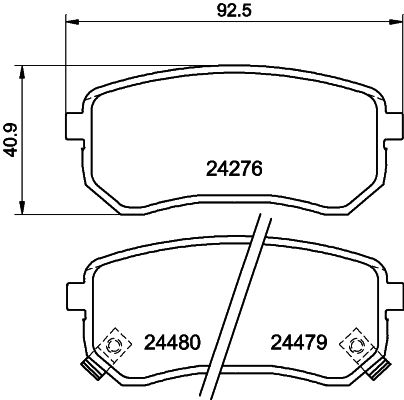 HELLA PAGID 8DB 355 006-581 Brake Pad Set, disc brake