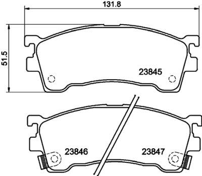 Brake Pad Set, disc brake HELLA PAGID 8DB 355 006-621