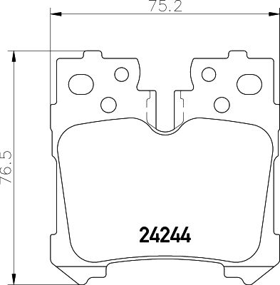 Brake Pad Set, disc brake HELLA PAGID 8DB 355 006-651