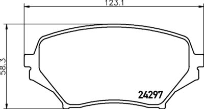 Brake Pad Set, disc brake HELLA PAGID 8DB 355 006-771