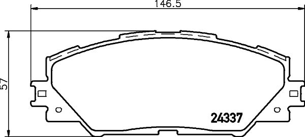 HELLA PAGID 8DB 355 006-871 Brake Pad Set, disc brake