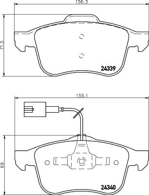 HELLA PAGID 8DB 355 006-901 Brake Pad Set, disc brake