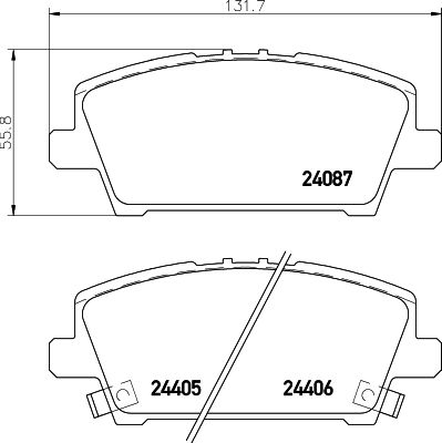 HELLA PAGID 8DB 355 006-911 Brake Pad Set, disc brake