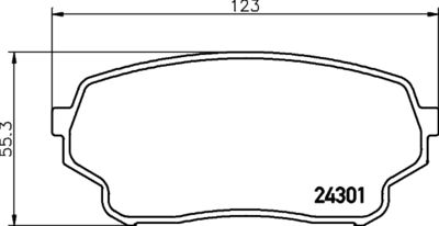Brake Pad Set, disc brake HELLA PAGID 8DB 355 006-941