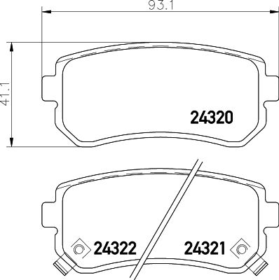 Brake Pad Set, disc brake HELLA PAGID 8DB 355 006-961