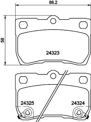 HELLA PAGID 8DB 355 006-971 Brake Pad Set, disc brake