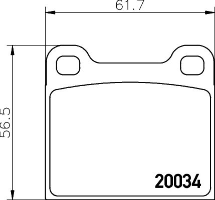 HELLA PAGID 8DB 355 007-021 Brake Pad Set, disc brake