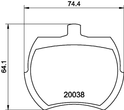 Brake Pad Set, disc brake HELLA PAGID 8DB 355 007-081