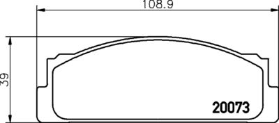 Brake Pad Set, disc brake HELLA PAGID 8DB 355 007-111