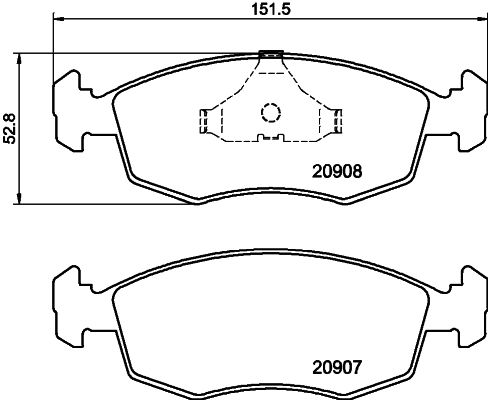 HELLA PAGID 8DB 355 007-331 Brake Pad Set, disc brake