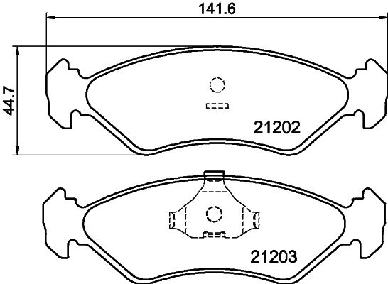 HELLA PAGID 8DB 355 007-391 Brake Pad Set, disc brake