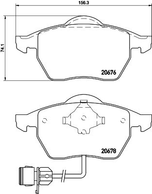 HELLA PAGID 8DB 355 007-461 Brake Pad Set, disc brake