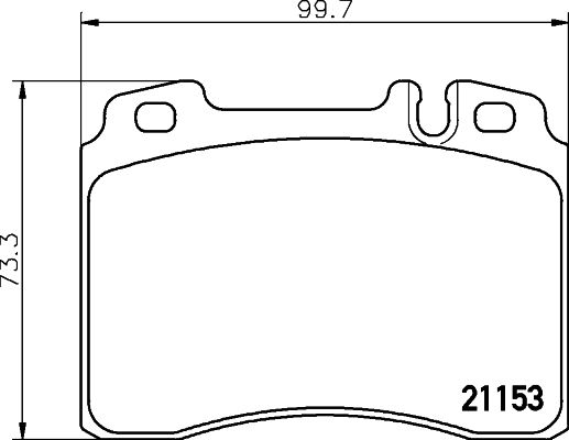 HELLA PAGID 8DB 355 007-471 Brake Pad Set, disc brake