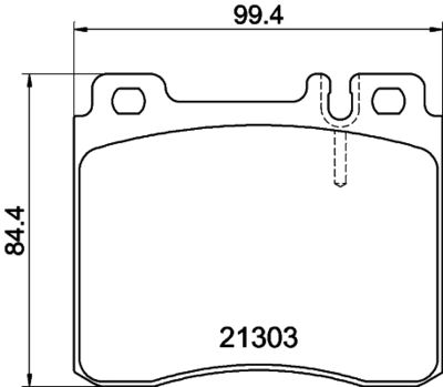 Brake Pad Set, disc brake HELLA PAGID 8DB 355 007-551