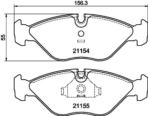 HELLA PAGID 8DB 355 007-591 Brake Pad Set, disc brake
