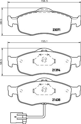 HELLA PAGID 8DB 355 007-751 Brake Pad Set, disc brake