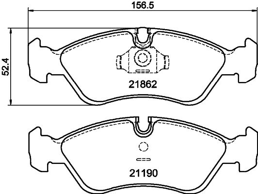 HELLA PAGID 8DB 355 007-761 Brake Pad Set, disc brake
