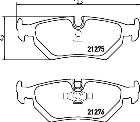 HELLA PAGID 8DB 355 007-801 Brake Pad Set, disc brake