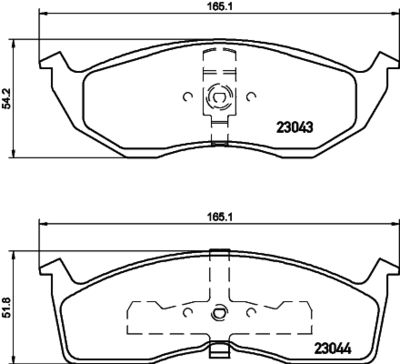 Brake Pad Set, disc brake HELLA PAGID 8DB 355 007-941