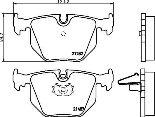 HELLA PAGID 8DB 355 008-091 Brake Pad Set, disc brake